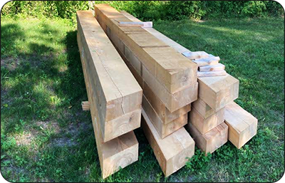 Timber beams for Timber Built Homes